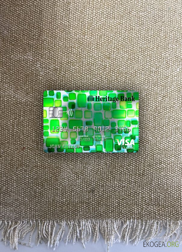 USA Heritage Bank visa carte classique photolook recto